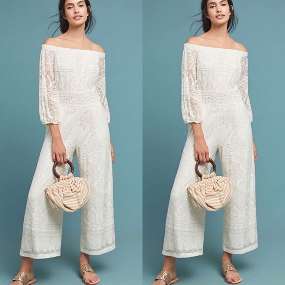 Farm Rio Elliot Off-the-Shoulder Jumpsuit - Picture 1 of 6